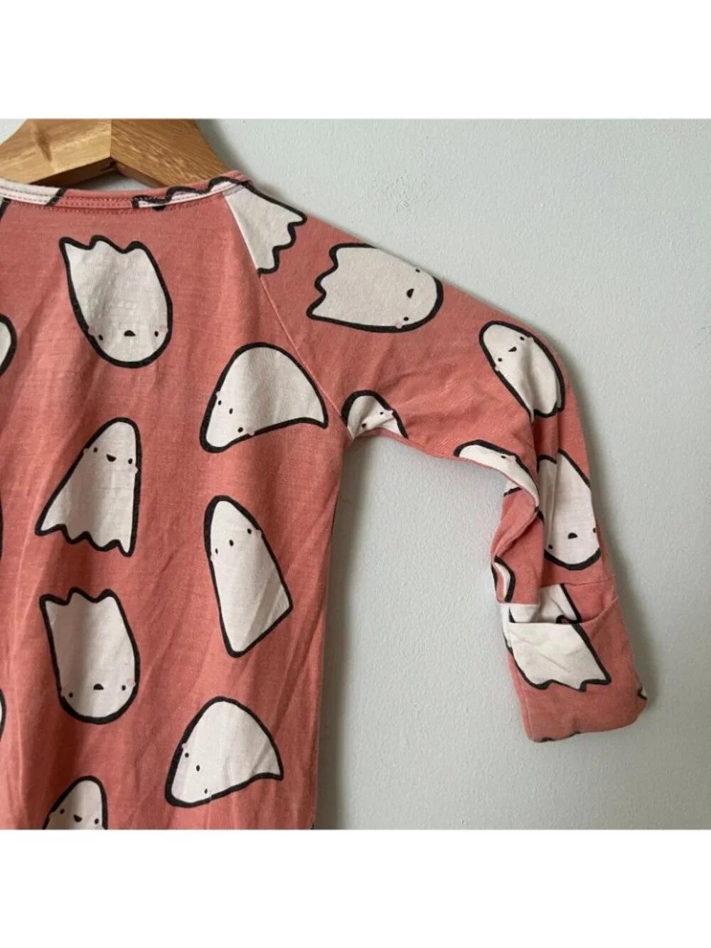 Magnetic Me Pink Ghost One Piece Footie Pajamas Infant Size 6-9 Months